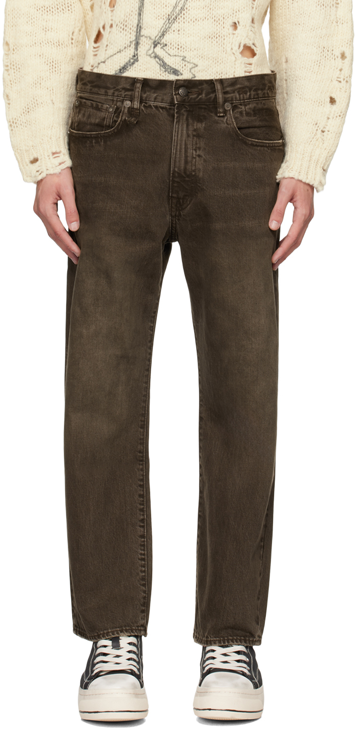 

Коричневые джинсы бойфренды R13, Chocolate brown