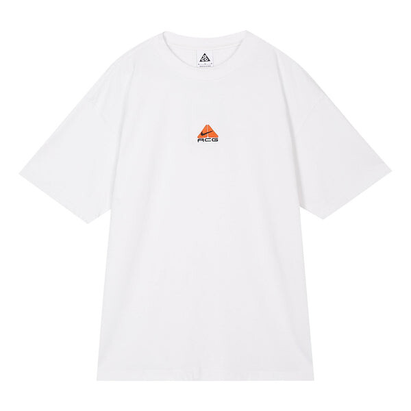 

Футболка Nike ACG Logo Embroidered Pattern Loose Round Neck Short Sleeve White, белый