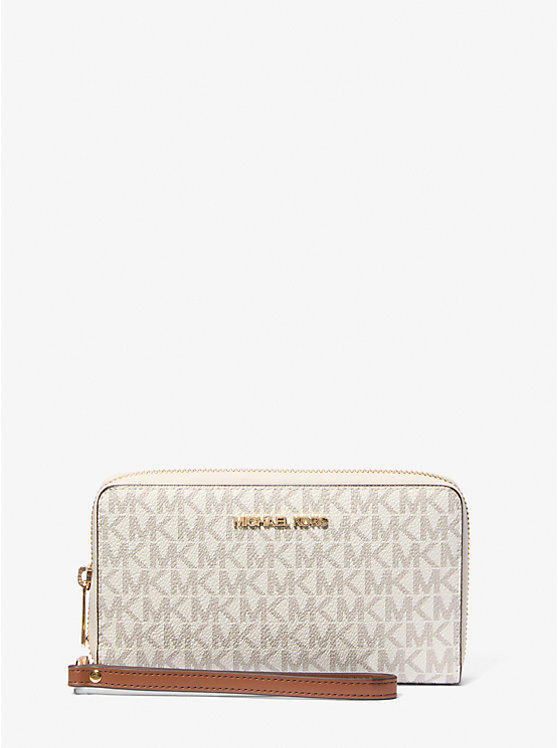 

Клатч на запястье Jet Set с фирменным логотипом для смартфона Michael Kors, белый