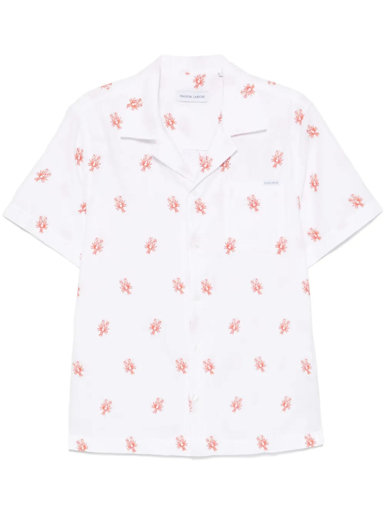 

Рубашка Maison Labiche Lobster Germain, белый