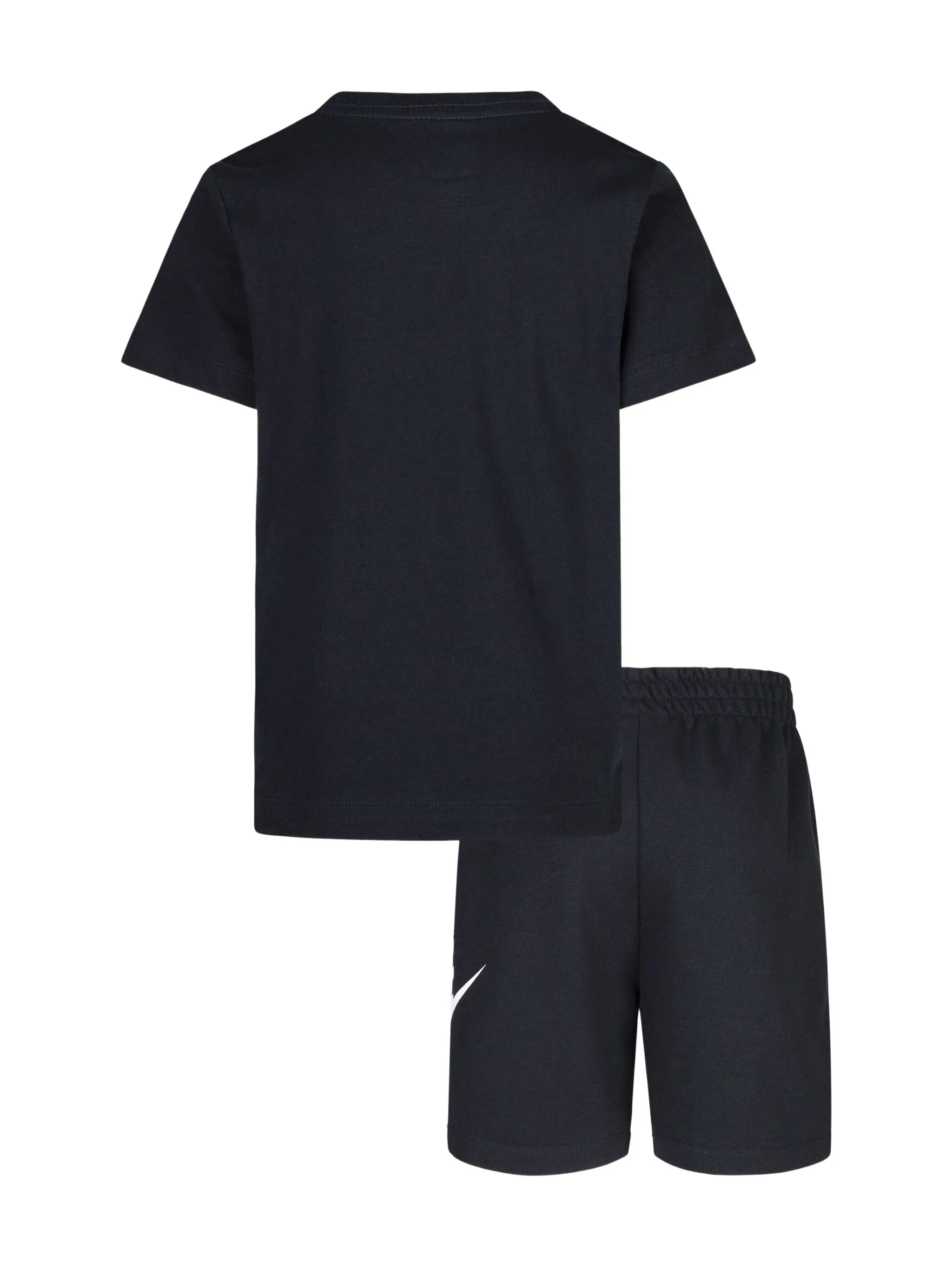 Комплект из футболки и шортов с логотипом Nike Kids, черный — фото 2