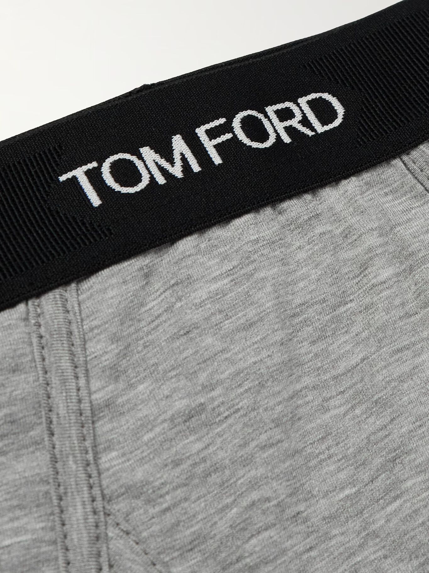 

Комплект из двух трусов из смеси хлопка-стрейч и модала TOM FORD, серый