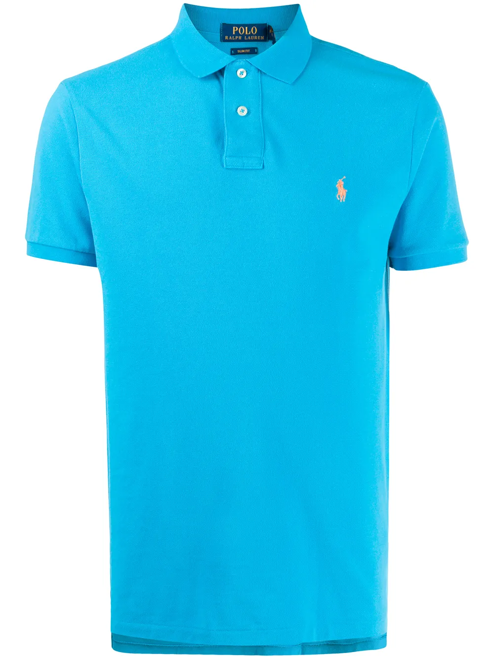 

Рубашка-поло с вышитым логотипом POLO RALPH LAUREN, синий