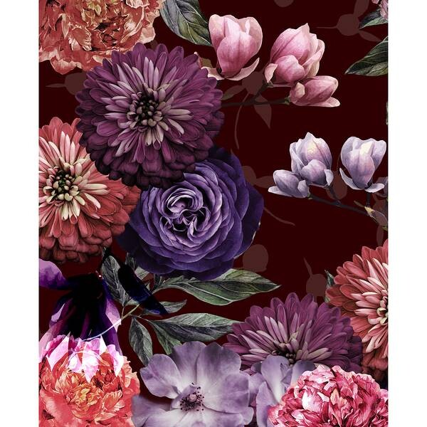 

Плед Descanso Bloomie, 160 см, бордовый