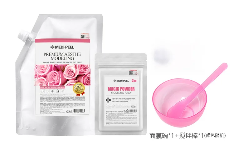 Набор Medi-Peel — Медицинская маска для лица , Rose Soft Film Set 1100g+Soft Film Tool Four-Piece Set+Hairbands+Facial Towels — фото 3
