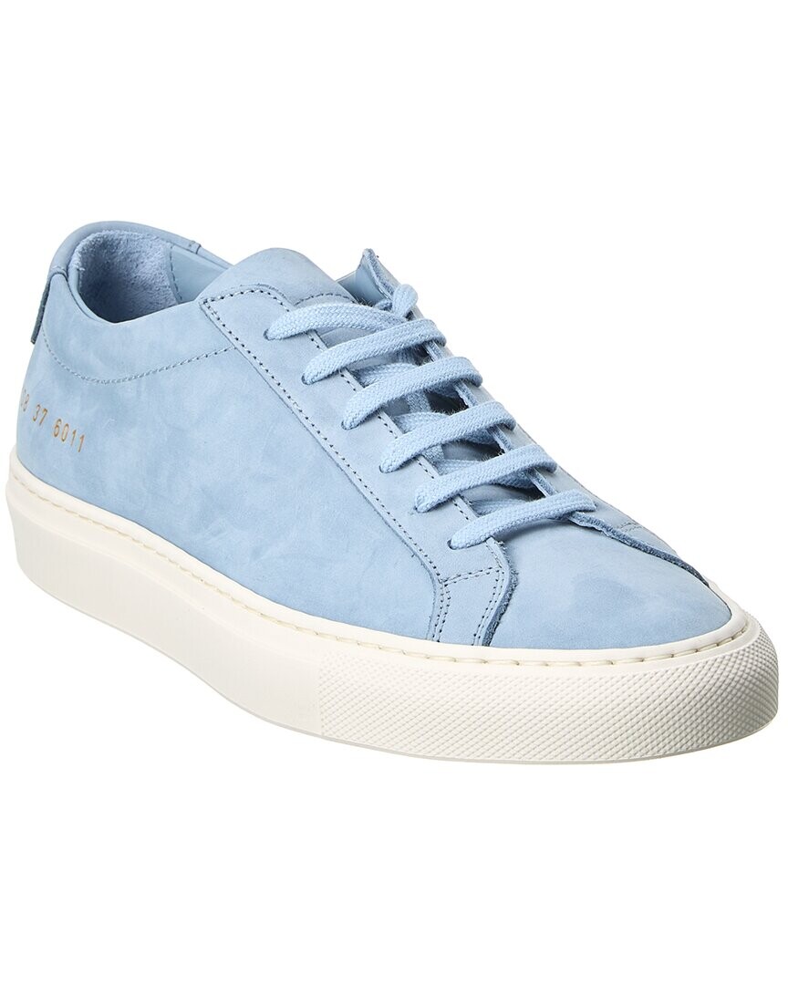 Оригинальные кожаные кроссовки Common Projects Achilles, синий — фото 4