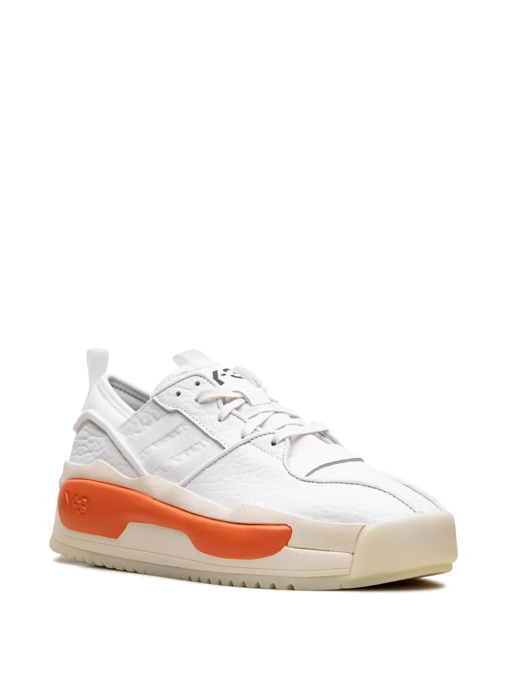 Кроссовки Y-3 Hokorivalry "White/Orange" Adidas, белый — фото 2