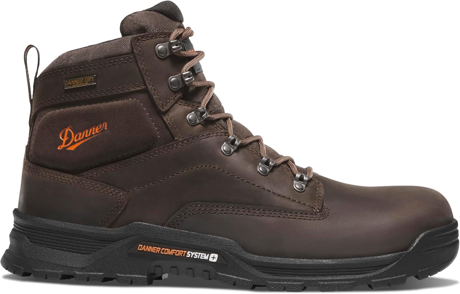 Мужские ботинки Danner Crafter 2.0 6, промышленные и строительные ботинки, из прочной кожи, водонепроницаемые, противоскользящие, удобные, коричневый — фото 2