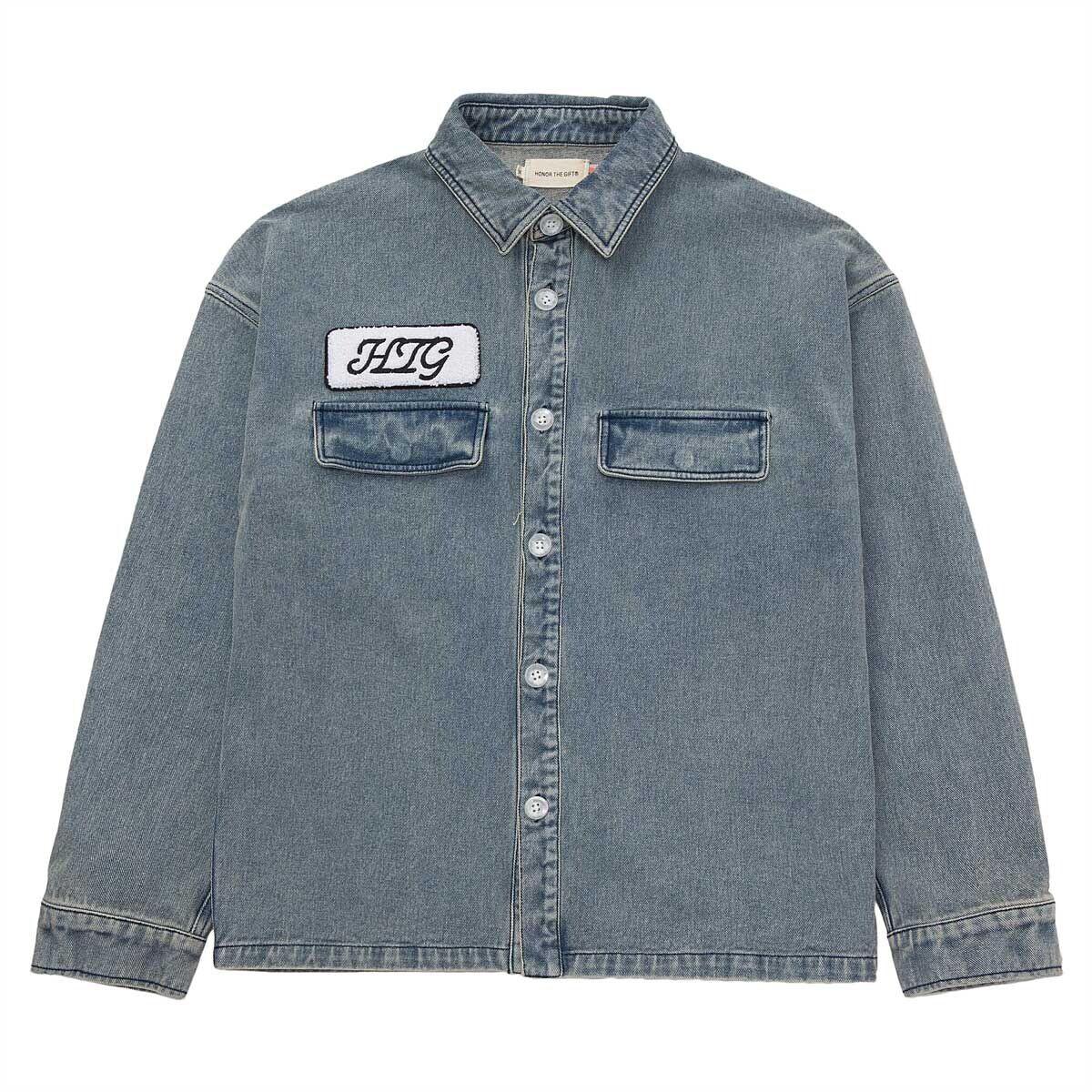 

Рубашка HTG L/S WORK SHIRT Honor The Gift, цвет Indigoblau