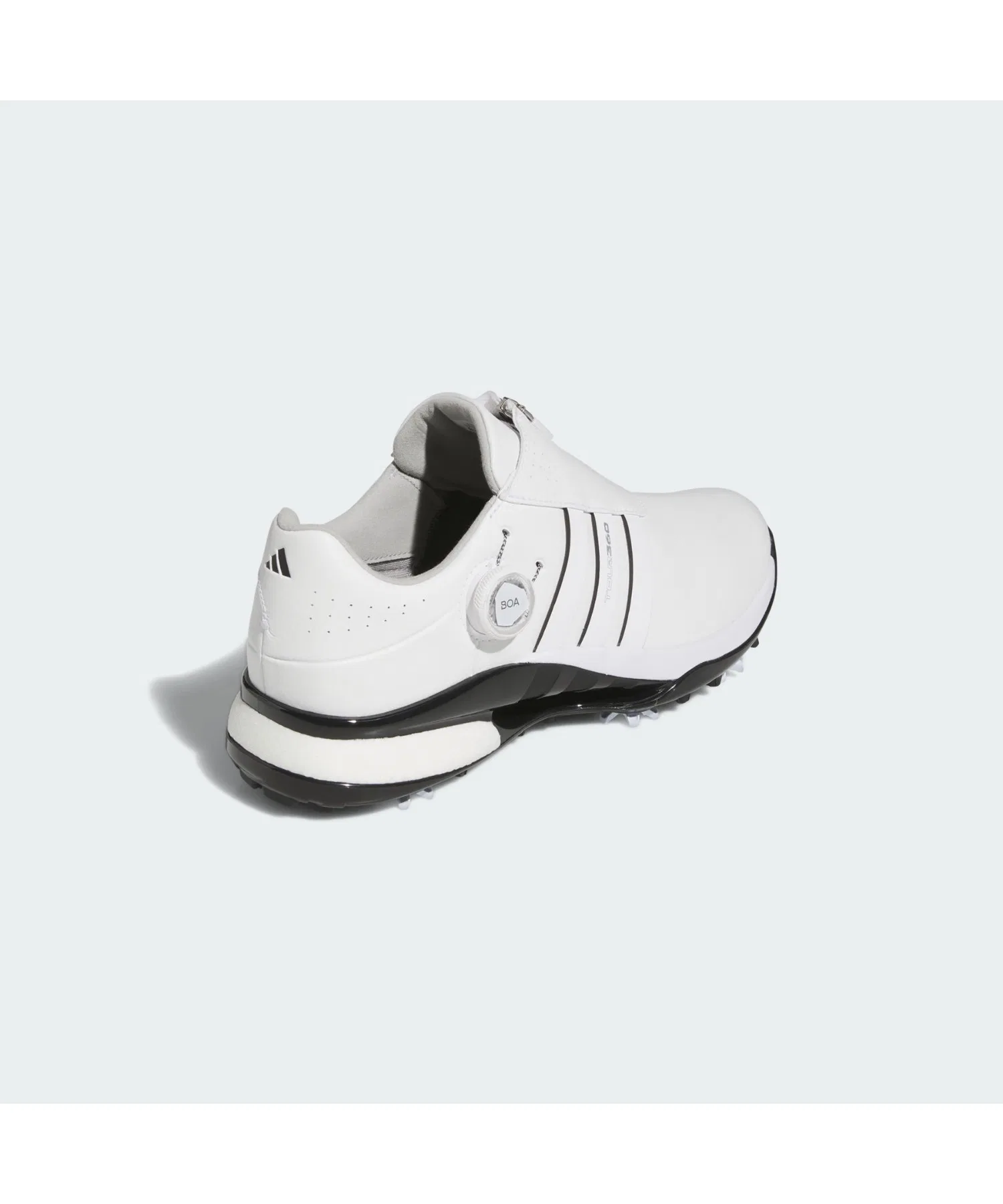 Мужские кроссовки для гольфа adidas TOUR360 24 BOA чёрные с белым — фото 4