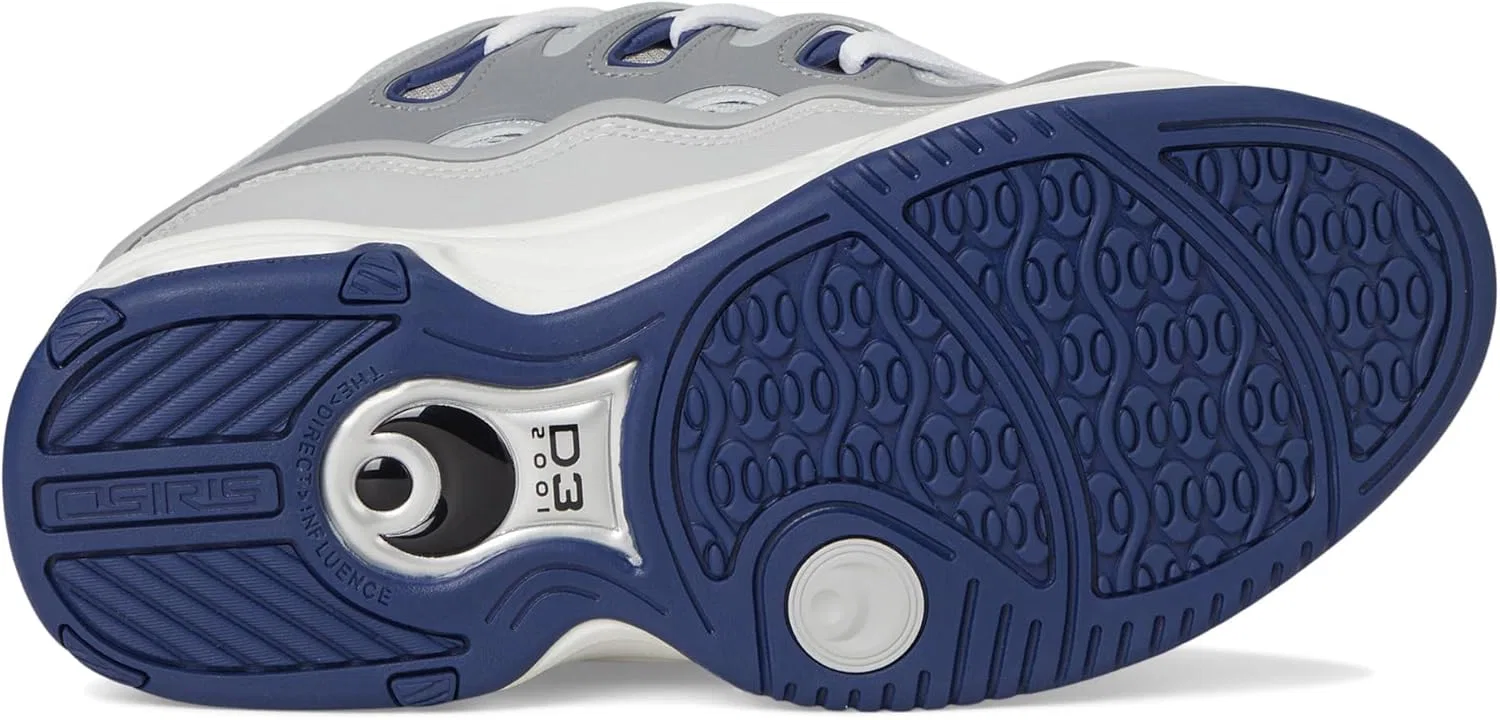 Кроссовки для скейтбординга Osiris D3 2001, Grey/Navy/White — фото 3