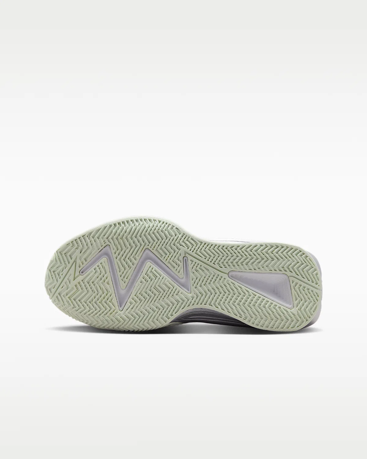 Кроссовки баскетбольные Nike S.T. Dynamite для старших детей, White/Metallic Silver/Orange Frost/Metallic Silver — фото 2
