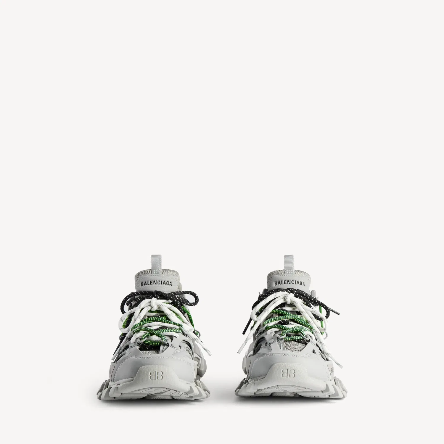 Мужские кроссовки Track Trail Laces серого/желтого/белого/синего цвета BALENCIAGA, белый — фото 2