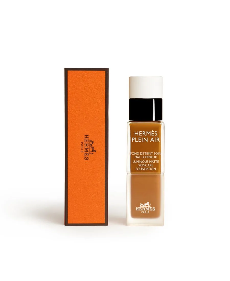 Тональная основа Plein Air, Luminous Matte Skincare Foundation, 1,11 унции HERMÈS, 73c muscade is a cool, оливковый deep бежевый — фото 2