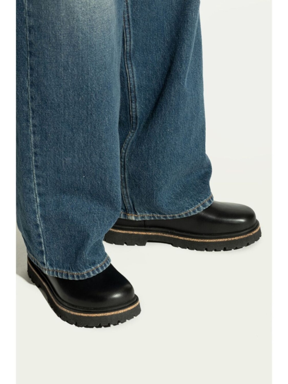 Женские ботинки Birkenstock кожаные без застежек, черный — фото 2