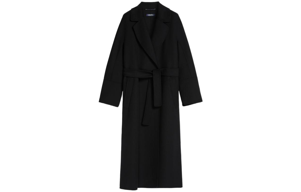 

'S MAX MARA Шерстяное тренчкот с поясом, Black