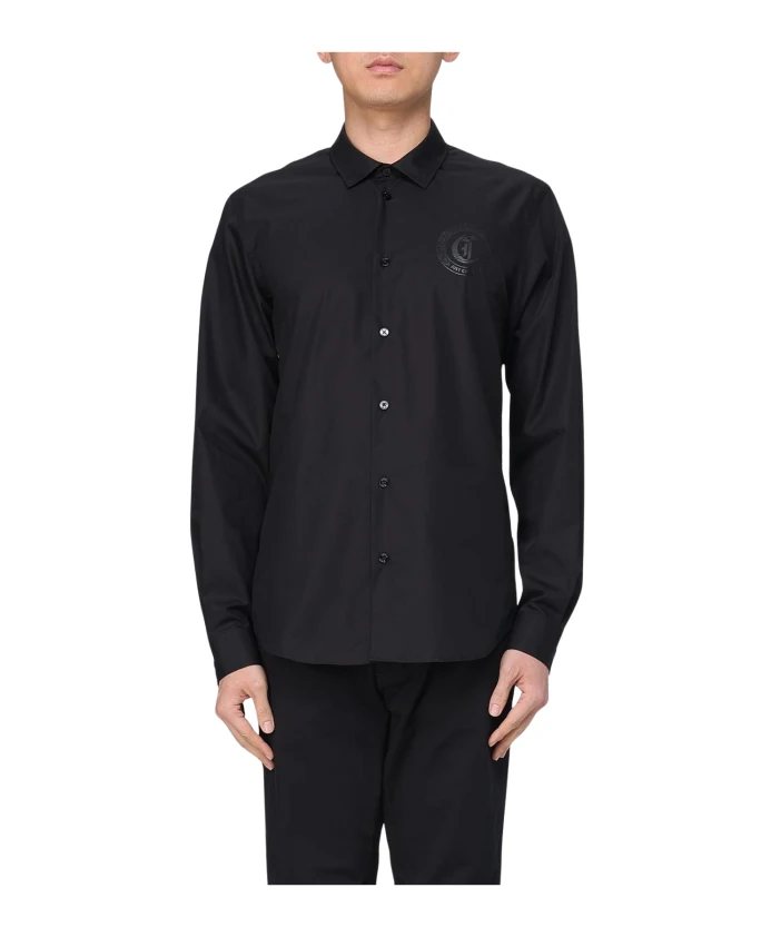 

Стильная рубашка с логотипом на пуговицах Just Cavalli, черный