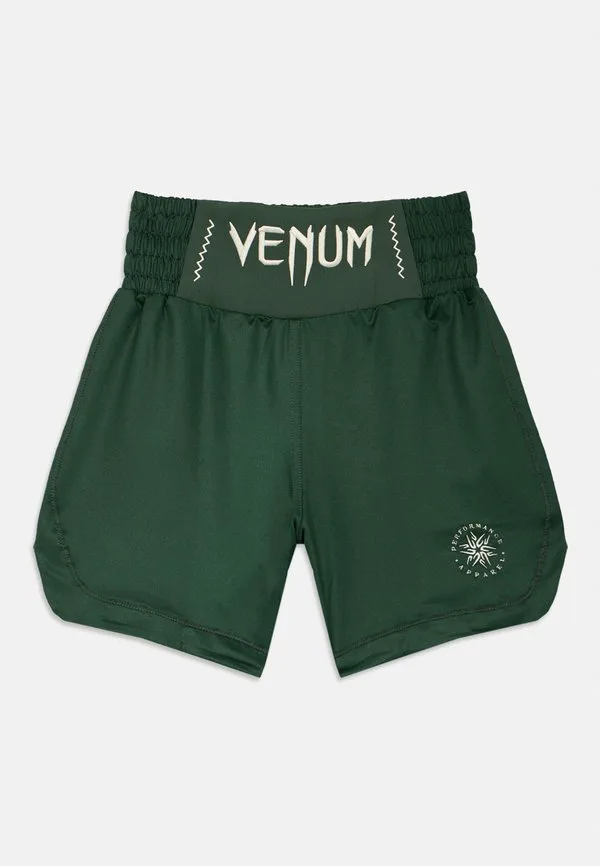 Спортивные шорты унисекс для бокса attack Venum, Forest Green/Off-White — фото 3