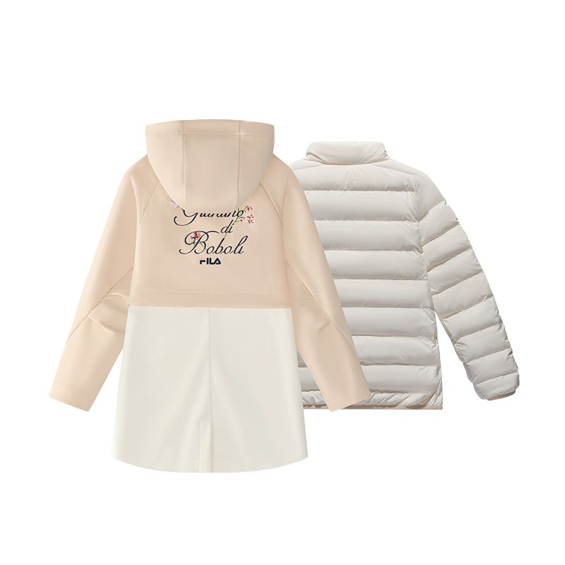 Детский комплект из двух предметов: пуховик FILA KIDS, белый — фото 3