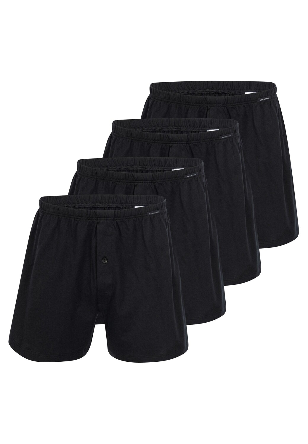 

Боксеры Schiesser Boxershorts Singel-Jersey, черный