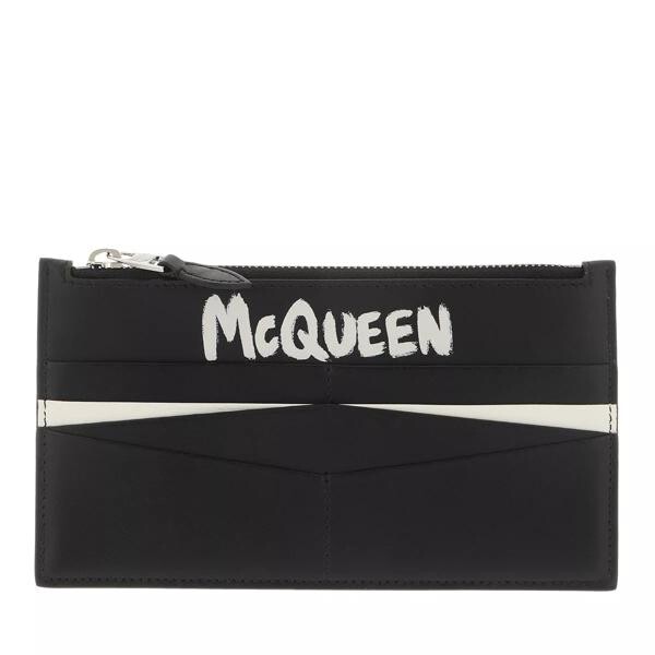 

Кошелек logo print card holder Alexander Mcqueen, черный