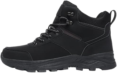 

Мужские высокие походные ботинки до щиколотки - водонепроницаемые легкие обувь, идеальные для трекинговых маршрутов и приключений на природе Hhhchpm, черный