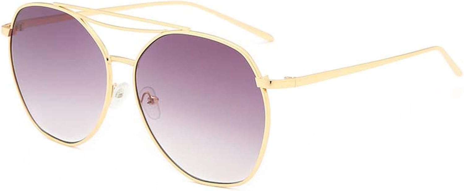 

Солнцезащитные очки в стиле ретро с металлическим многоугольным оправой, модель 2026 года, для женщин, большие размеры, для уличной фотосъемки, отдыха на пляже MTZJH, E