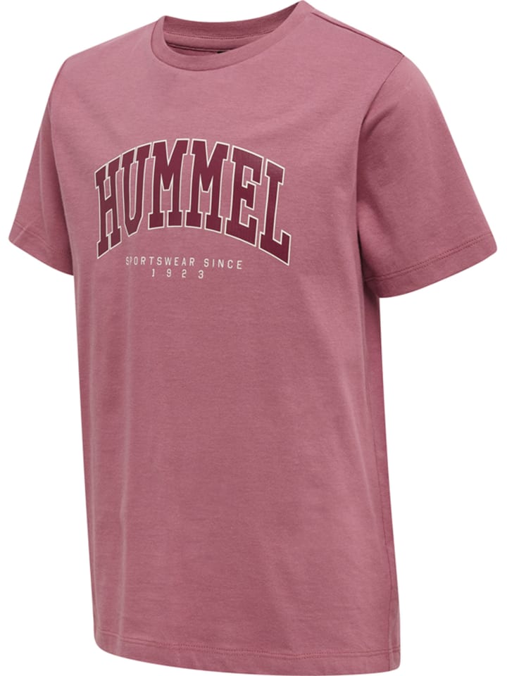 Футболка Hummel T-Shirt S/S Hmlfast Jungen, цвет MESA ROSE — фото 4