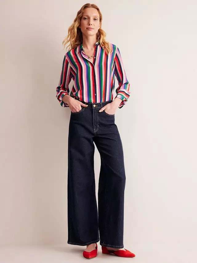 

Джинсы Boden High Rise Wide Leg, цвет indigo