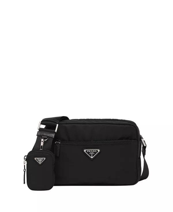 Сумка через плечо из нейлона Re Prada, черный