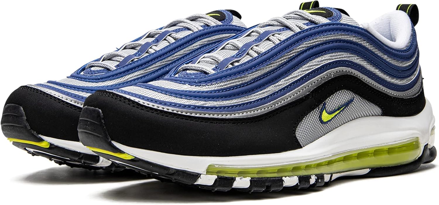 Мужские кроссовки Nike Air Max 97, синий/желтый — фото 2