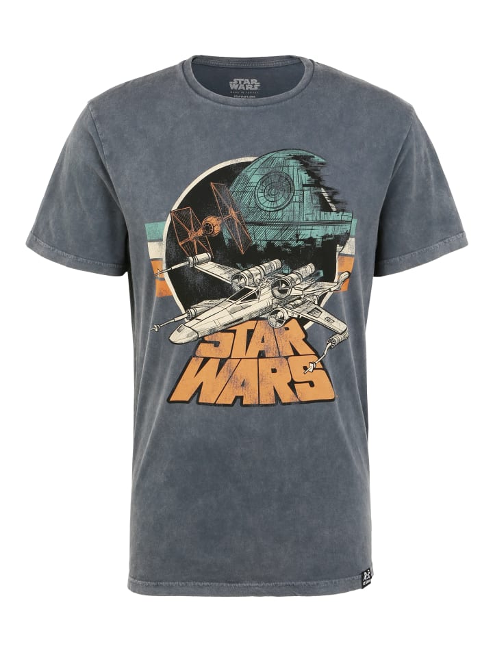 

Футболка Re:Covered T-Shirt Star Wars Empire Strikes Back Retro X-Wing, серый