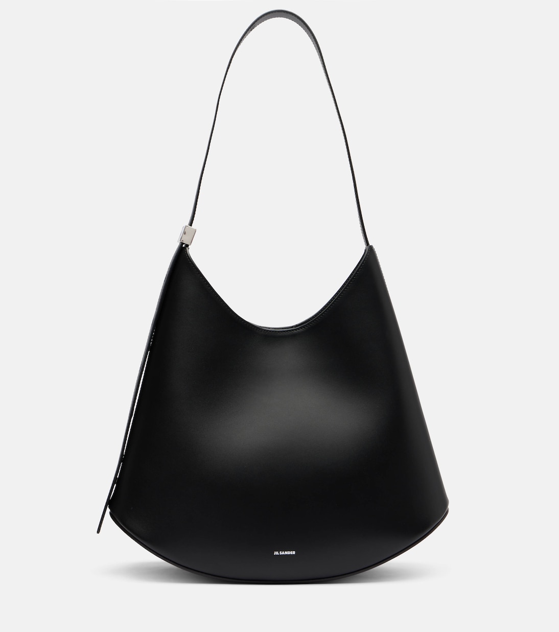 

Эльдорадо Средняя кожаная сумка через плечо Jil Sander, черный