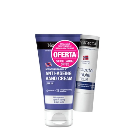 

Антивозрастной крем для рук 75 мл + бальзам для губ SPF20 Neutrogena