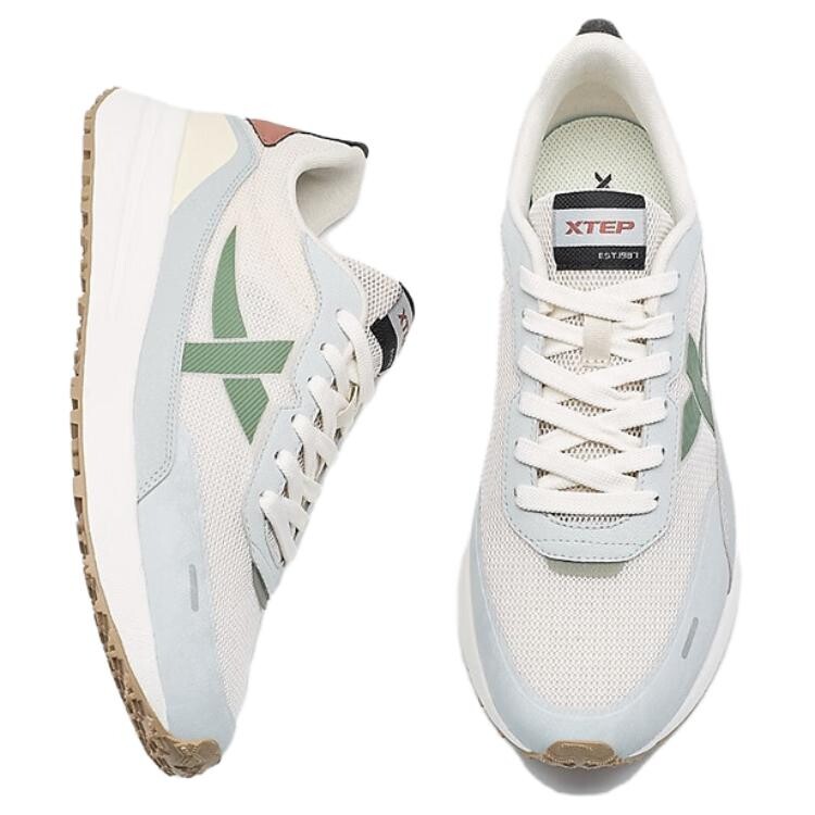 Кроссовки XTEP Lifestyle Shoes Men Low-top White/Gray/Green, белый/серый/зеленый — фото 4