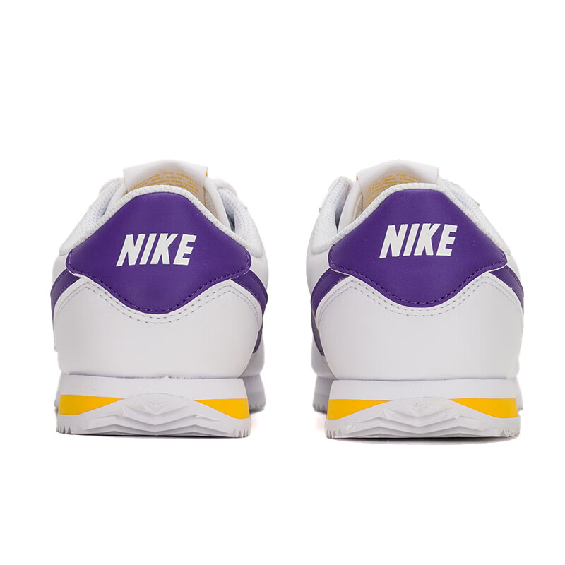 Кроссовки Nike Cortez Abrasion Resistant Low Top Kids Lifestyle White Purple — фото 4