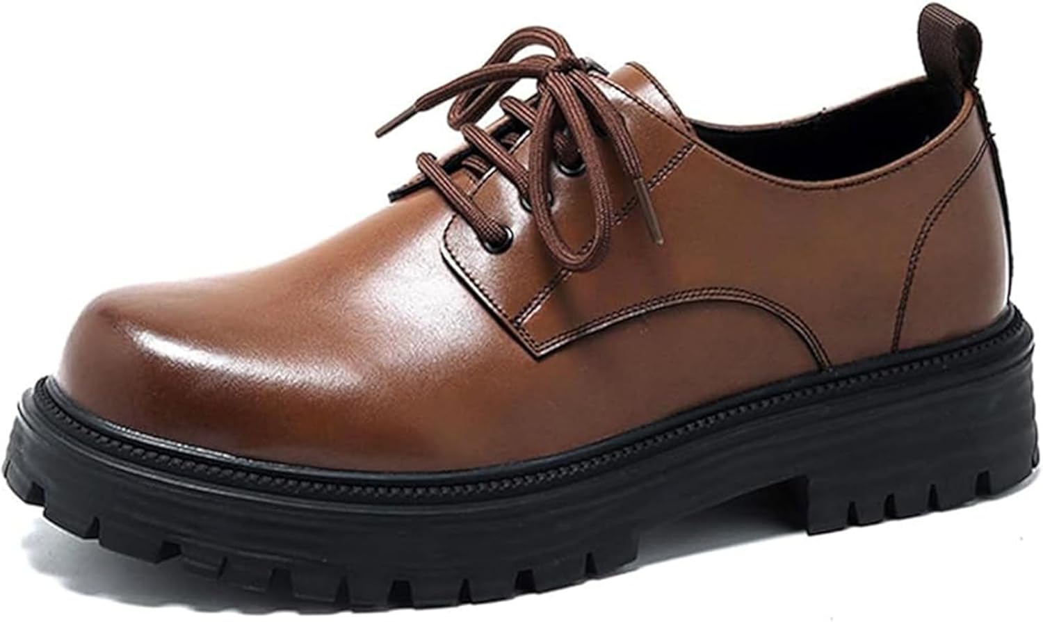 

Мужские оксфорды Business - классические туфли с шнуровкой из натуральной кожи - для свадьбы, офиса и банкетов Xinduoyu, коричневый