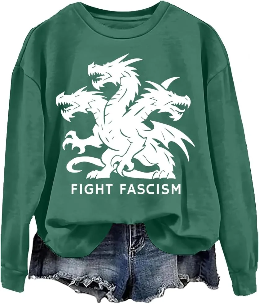 

Толстовка Fight Fascism с длинными рукавами NACJOM