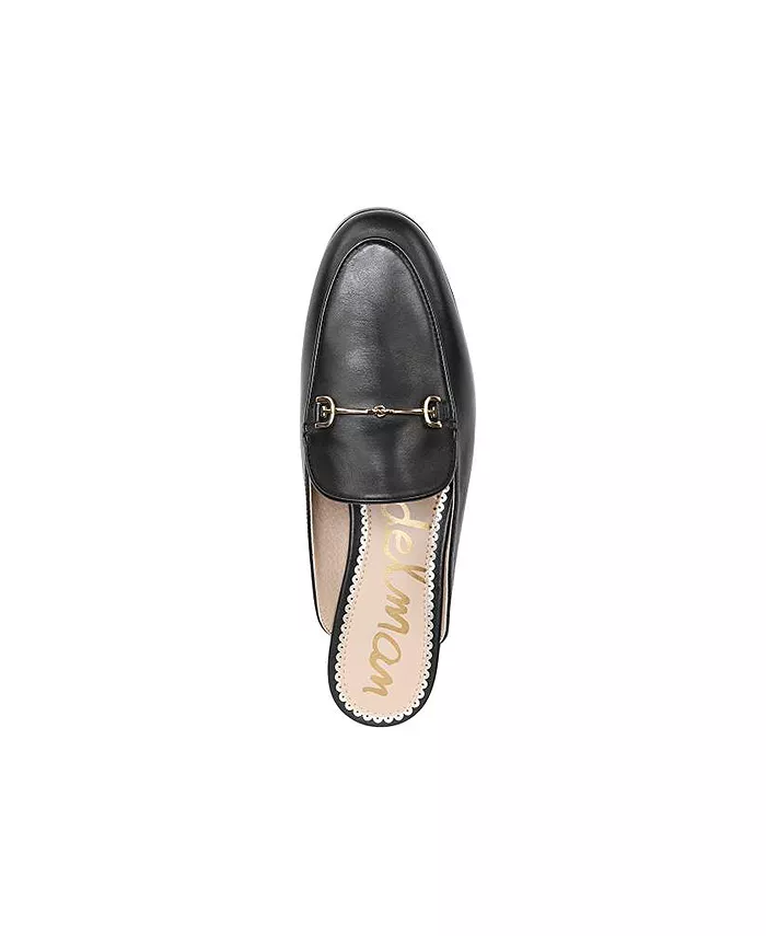 Женские кожаные повседневные мюли Tailored Sam Edelman, черный — фото 4