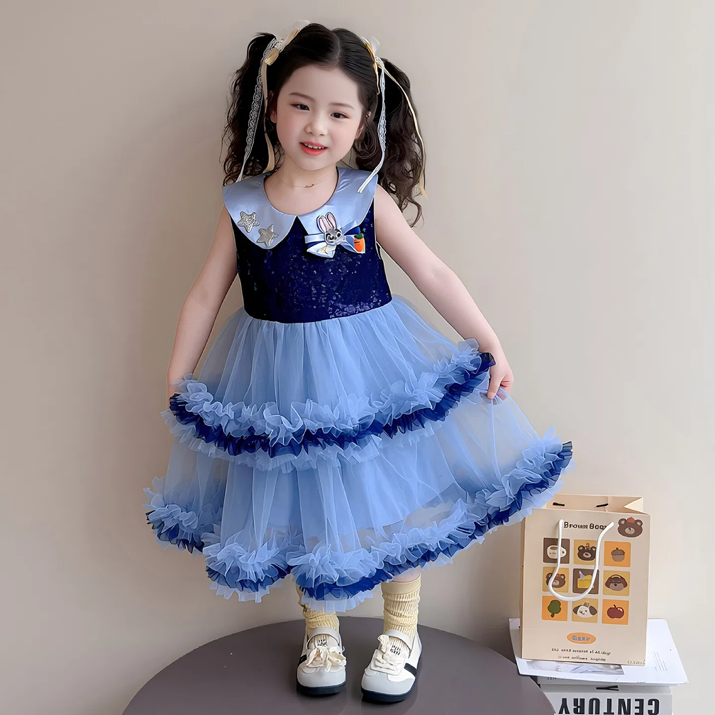 Платье летнее детское для детей 3-7 лет Disney, Image Color — фото 4