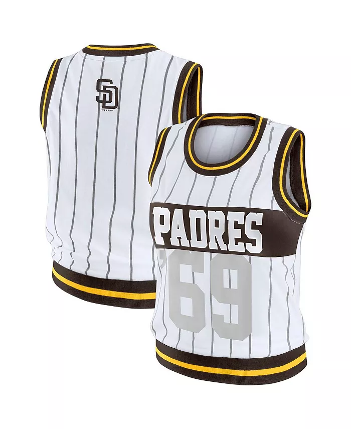

Женская белая спортивная майка San Diego Padres WEAR by Erin Andrews
