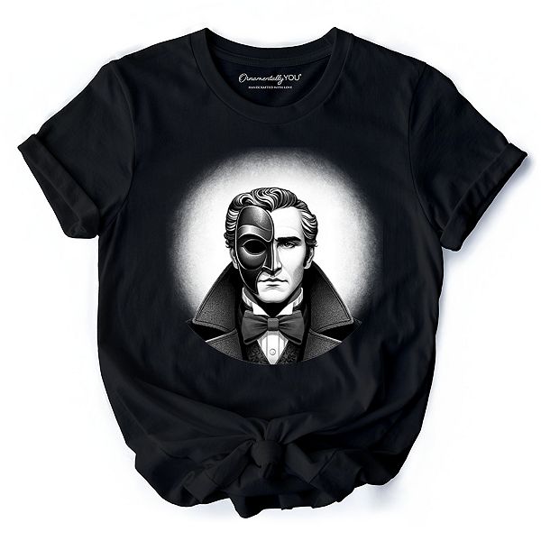 

Футболка Phantom opera с жутким портретом, тема злодеев ужасов Ornamentallyyou