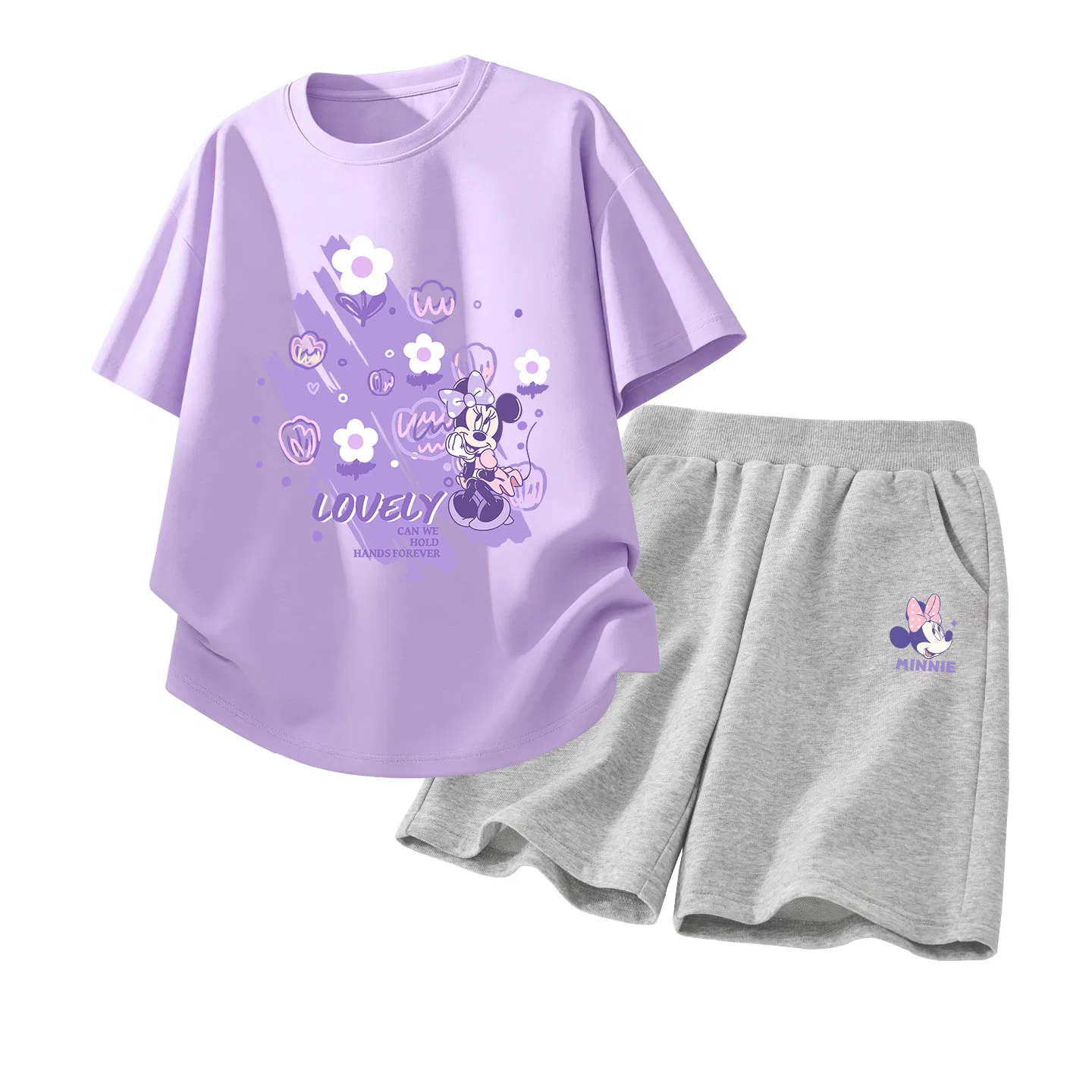 Спортивный костюм для детей Disney Casual Sportswear Di Bubble Flower Taro Purple+Dini Knot K Gray