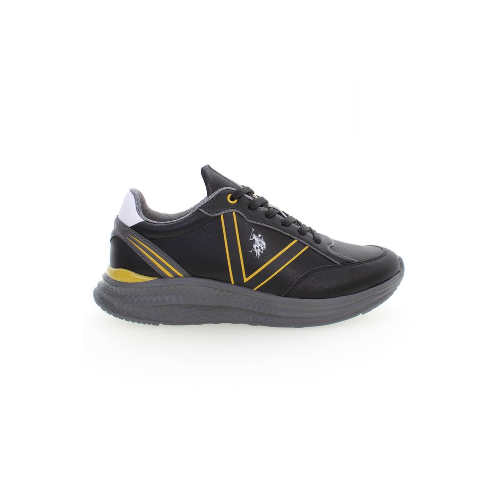 

Черные мужские кроссовки из полиэстера U.S. Polo Assn.