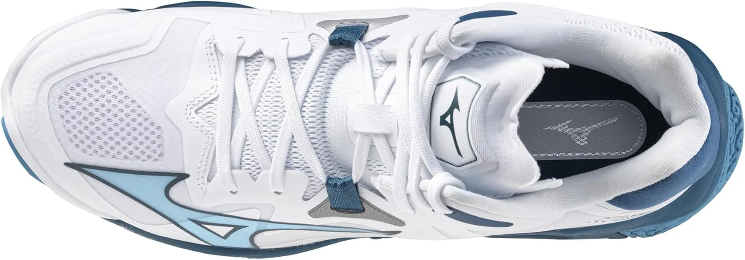 Унисекс кроссовки Mizuno Wave Lightning Z Mid, белый/синий — фото 4