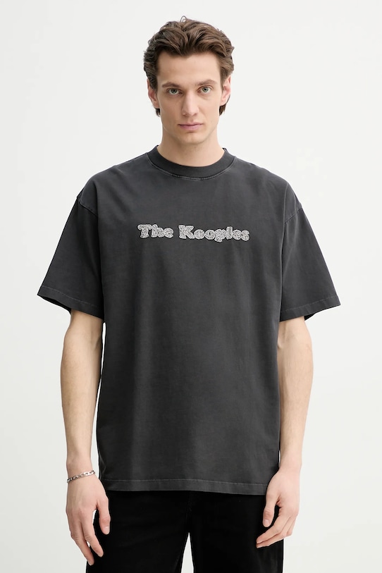 

Хлопковая футболка The Kooples, серый