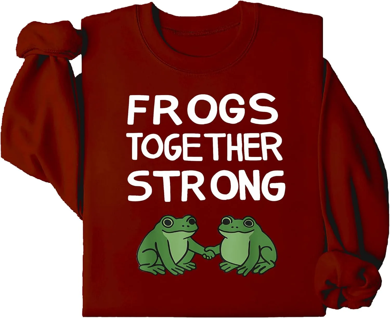 

Толстовка с капюшоном Frogs Together Strong с забавным принтом