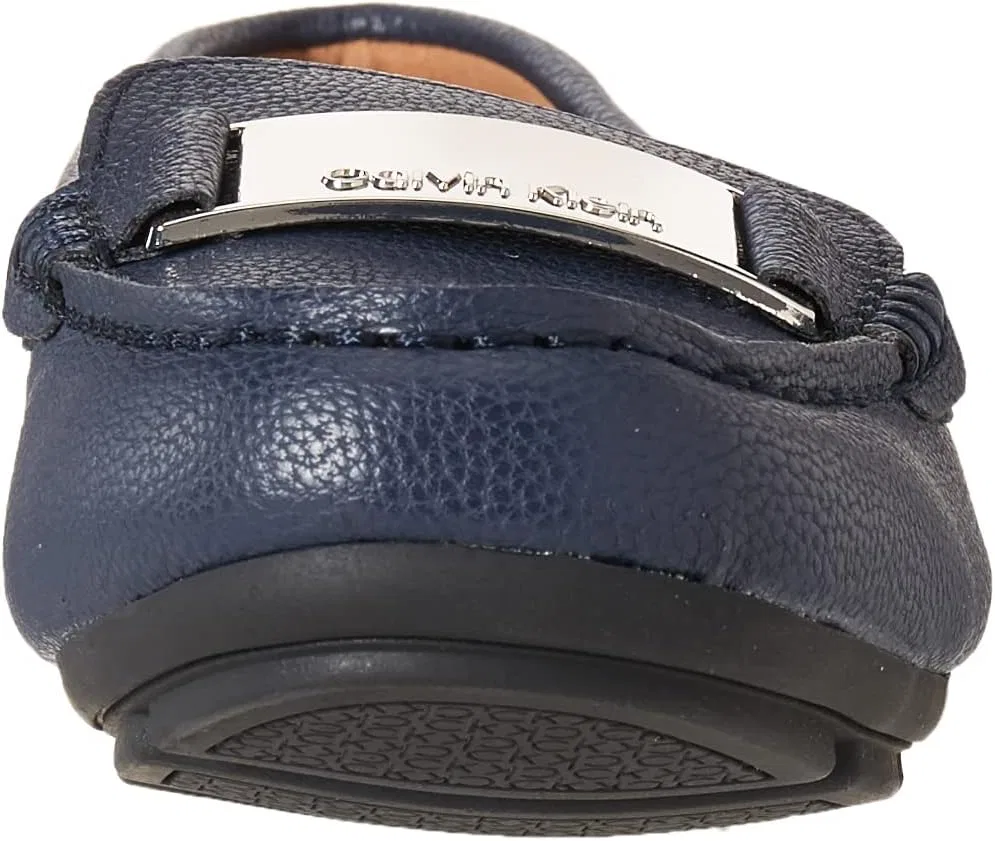 Женские мокасины Lisette от Calvin Klein, 2-Navy Tumbled Leather 401 — фото 2