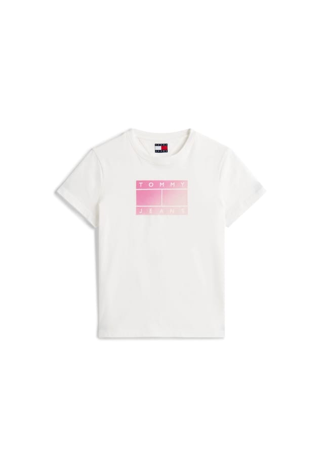 

Хлопковая футболка Tommy Jeans, экрю
