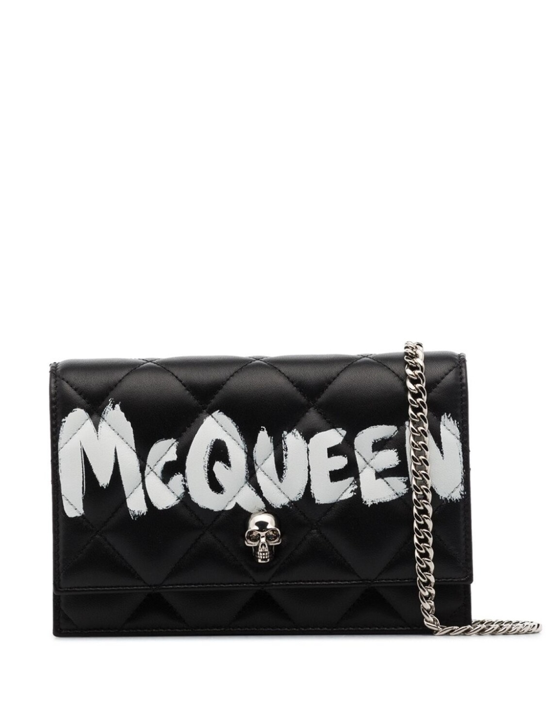 

Alexander McQueen маленькая сумка через плечо с декором Skull, черный